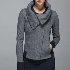 LULULEMON Karmacollected Jacket Heathered Gray Women's Size 8